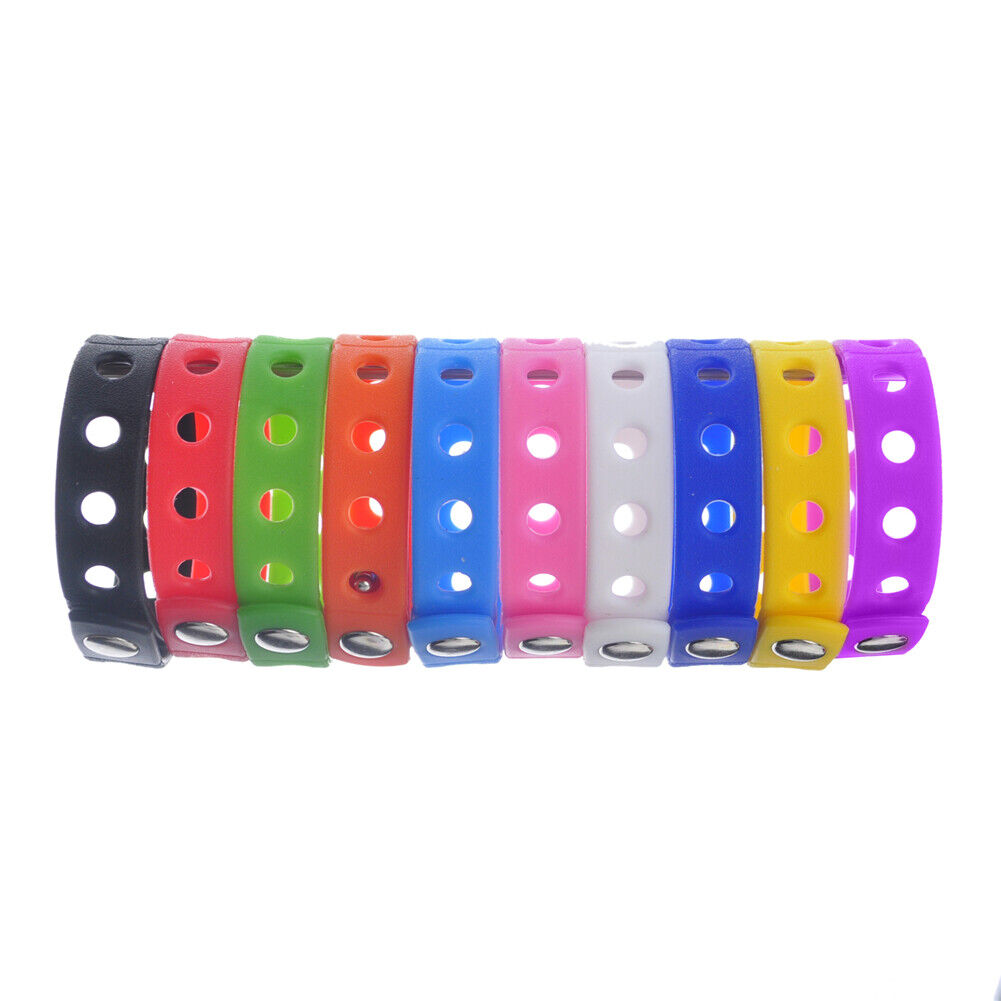 10 PCS Rubber Bracelets for Kids Adjustable Wristbands Shoe Charms Party Favors GOGO DD05171_KIDASSORTED-10PCS - фотография #5