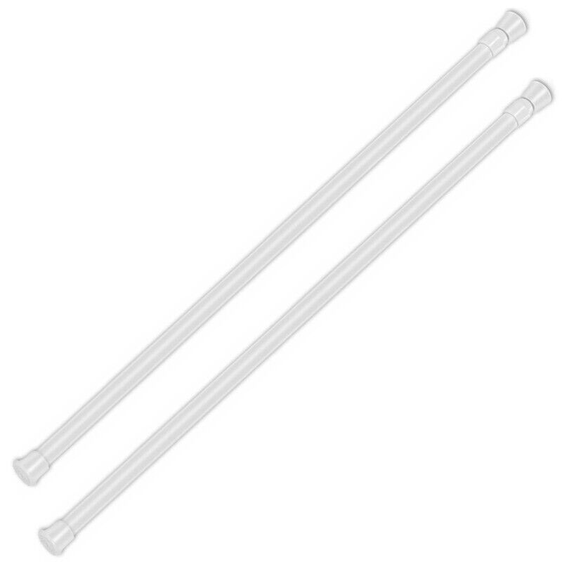 2PC Shower Curtain Rod 23-44 Inch Non-Slip Spring Heavy-Duty Tension Curtain Rod Unbranded does not apply