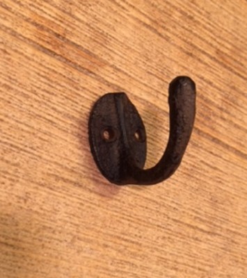 Two Wall Coat Hooks Cast Iron Rustic 1 1/2" Tall 0170-01203 Без бренда 0170-01203 - фотография #3
