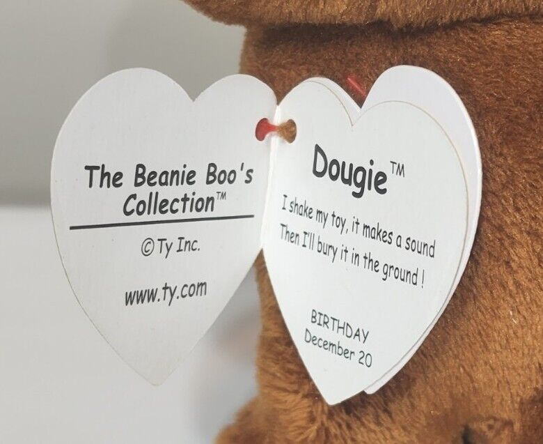 Ty Beanie Boos - DOUGIE the Dachshund Dog (6 Inch) NEW - MINT with MINT TAGS Ty - фотография #4
