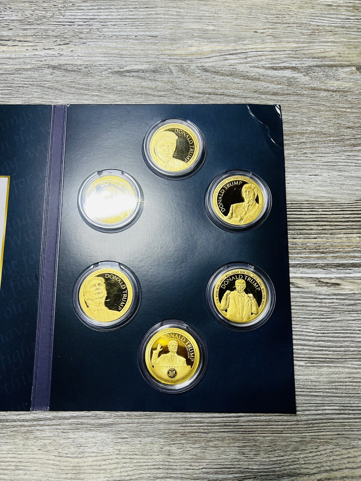Coin Set (6) Certificate Speeches of Donald Trump Coin Book President US America Без бренда - фотография #3