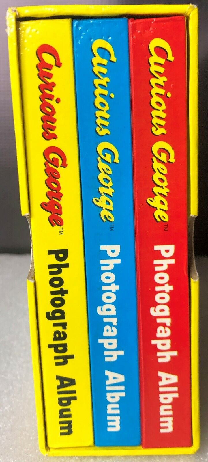 Curious George Photograph Album Baby Kids memories 3 Books & Cover - Never Used Ds Max Does Not Apply - фотография #7