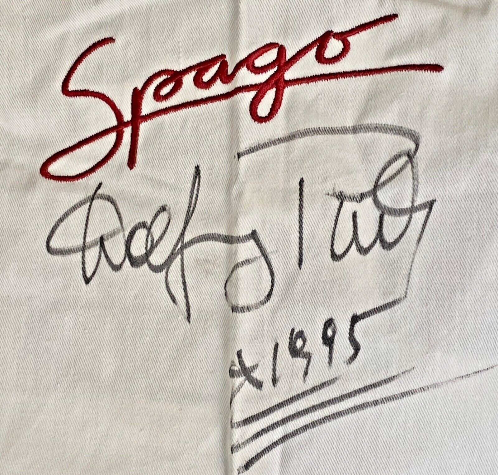 WOLFGANG PUCK SIGNED "SPAGO" APRON + "ADVENTURES IN THE KITCHEN" BOOK Без бренда - фотография #2