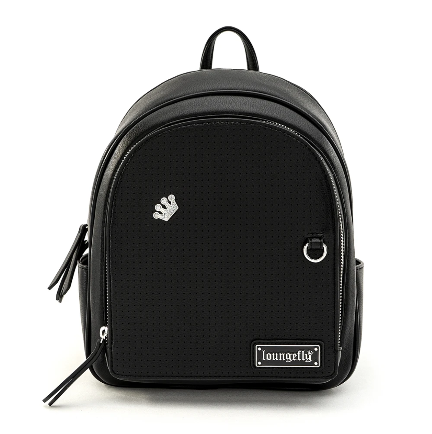 Loungefly Black Pin Trader Collector Mini Backpack & Enamel Crown Pin Loungefly LFBK0160