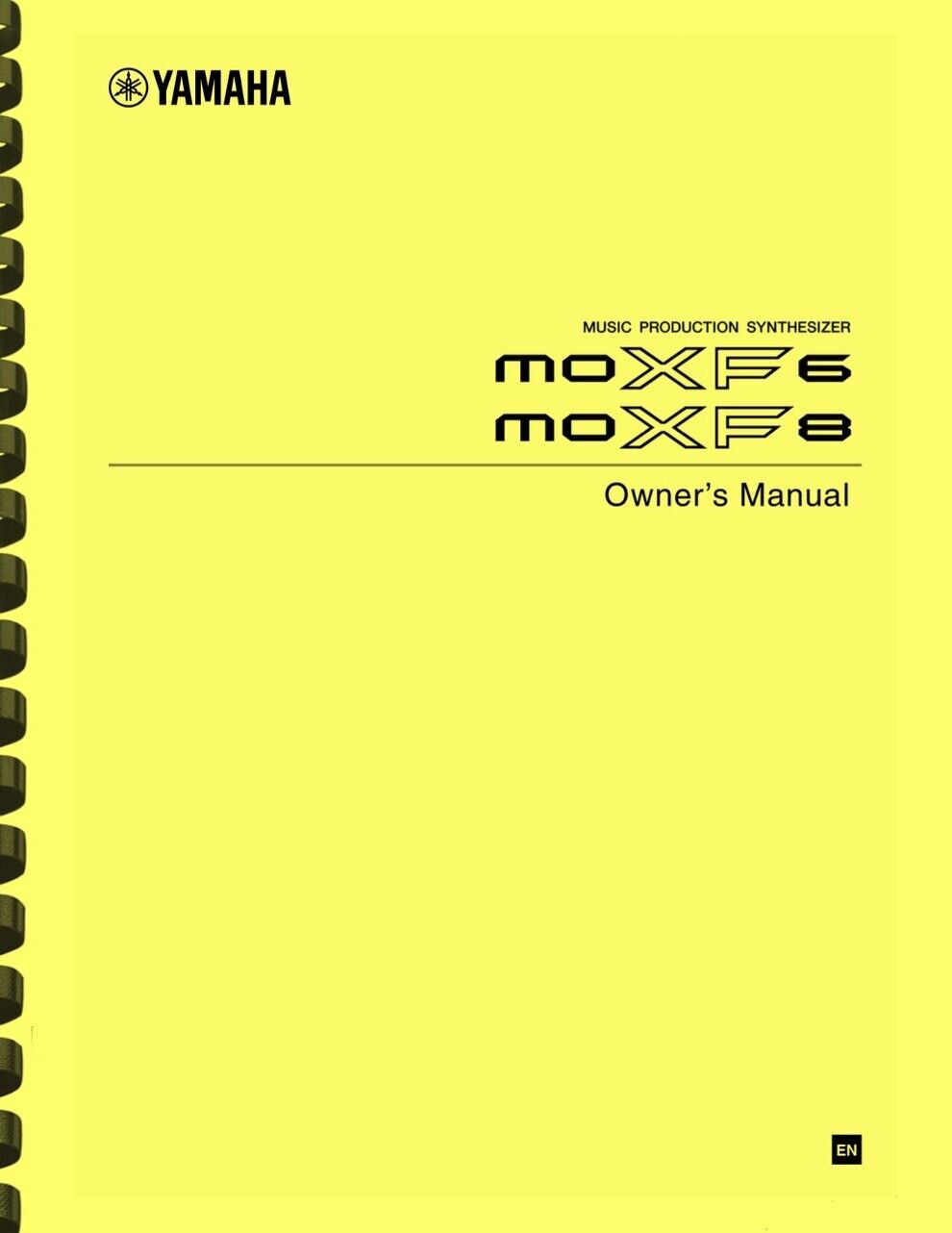 Yamaha MOXF6 MOXF8 Synthesizer Piano OWNER'S MANUAL Без бренда Does Not Apply