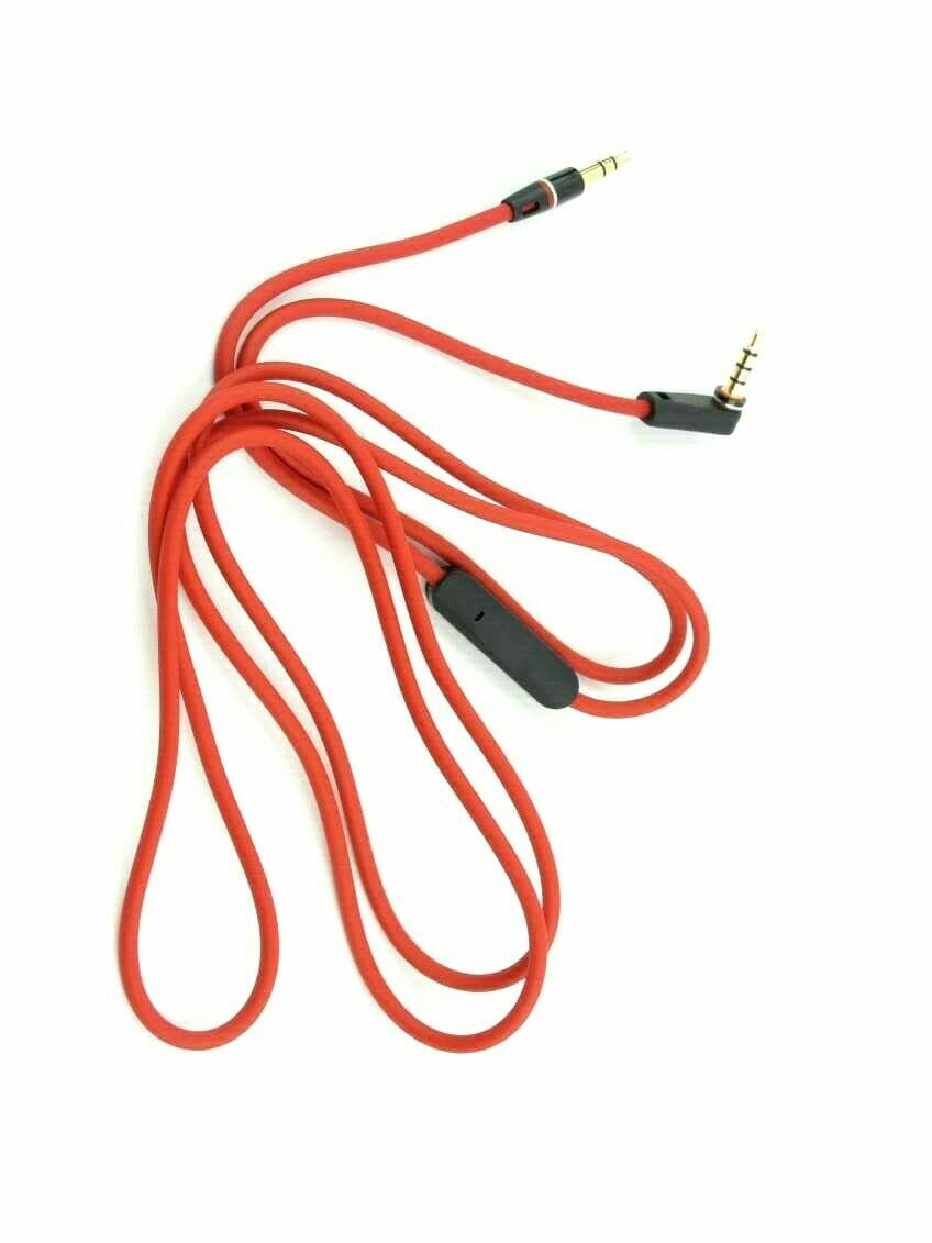 4X Audio Cable 3.5mm L Cord for Beats by Dr Dre Headphones Aux and Mic Red Beats by Dr. Dre Does Not Apply - фотография #2