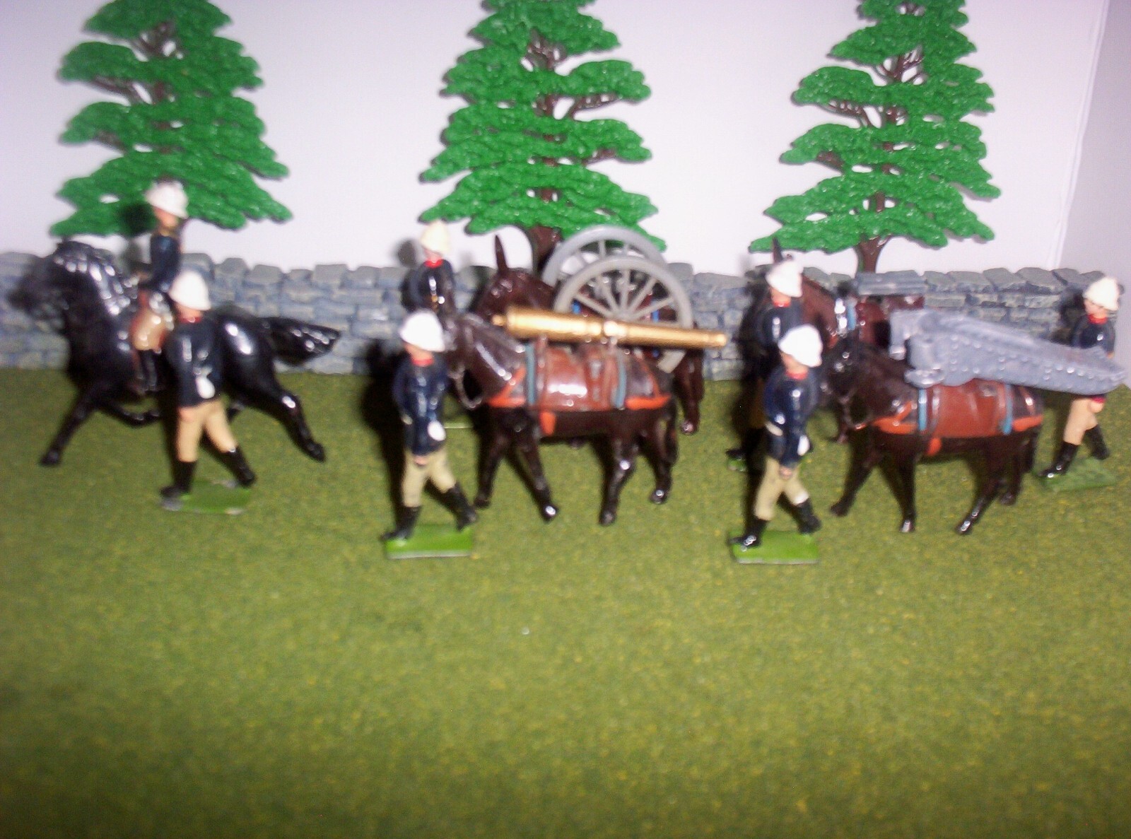 Vintage BRITIANS Mountain artillery set 28 Britains - фотография #2