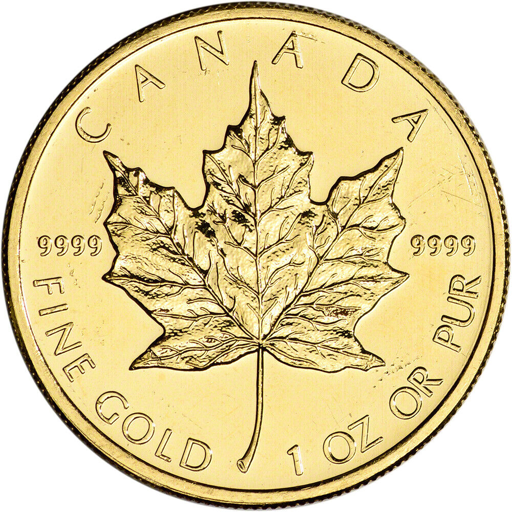 Canada Gold Maple Leaf - 1 oz - $50 - .9999 Fine - Random Year Без бренда