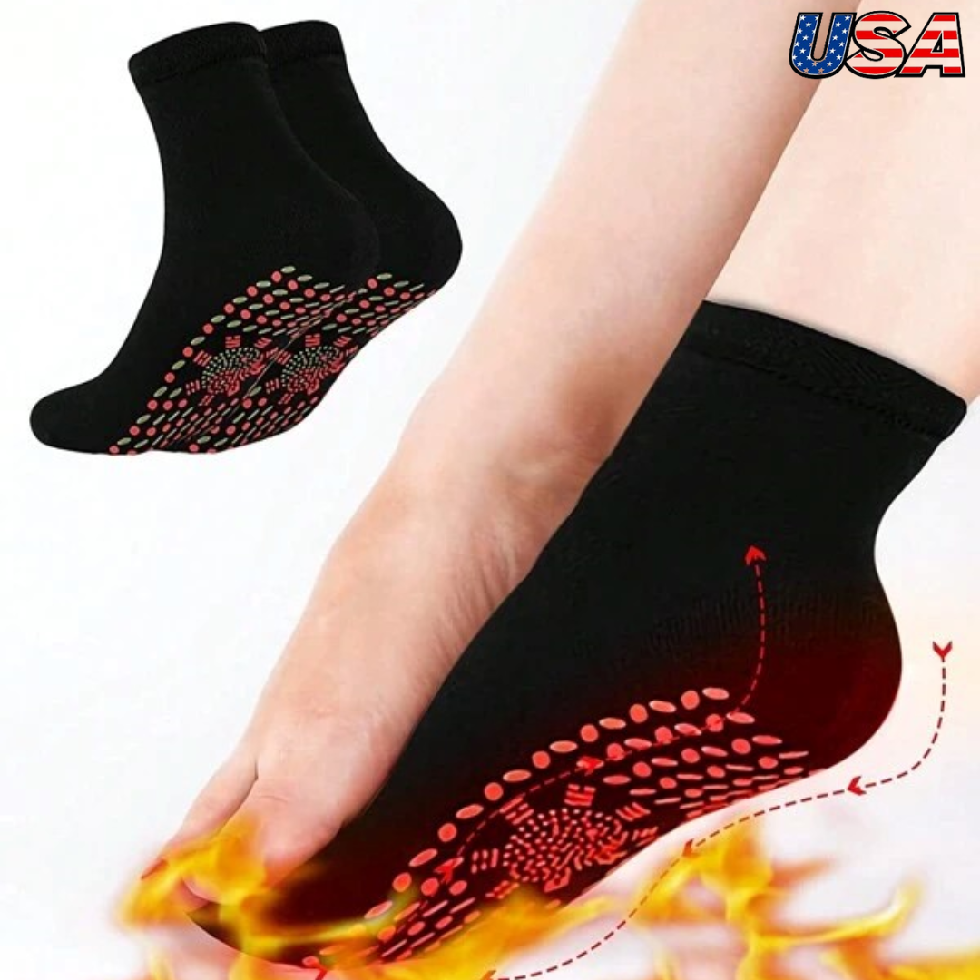 1pair Magnetic Socks Unisex Self-Heating Socks with Tourmaline Magnetic Therapy Unbranded Tourmaline Socks - фотография #11