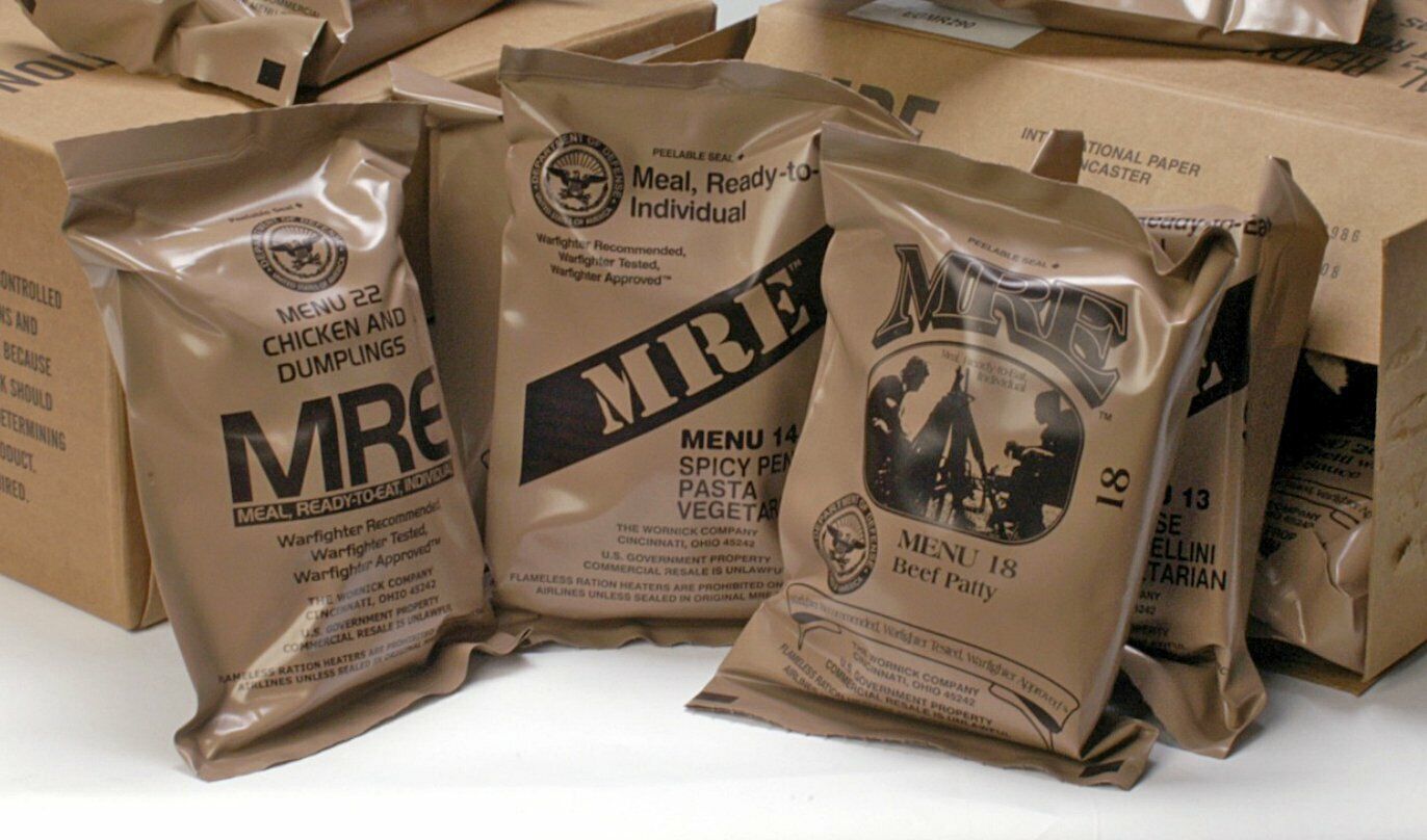 MRE U.S. MILITARY Case A/B 4 Random Draw - MEALS READY TO EAT Ameriqual, Sopakco, Wornick MRE