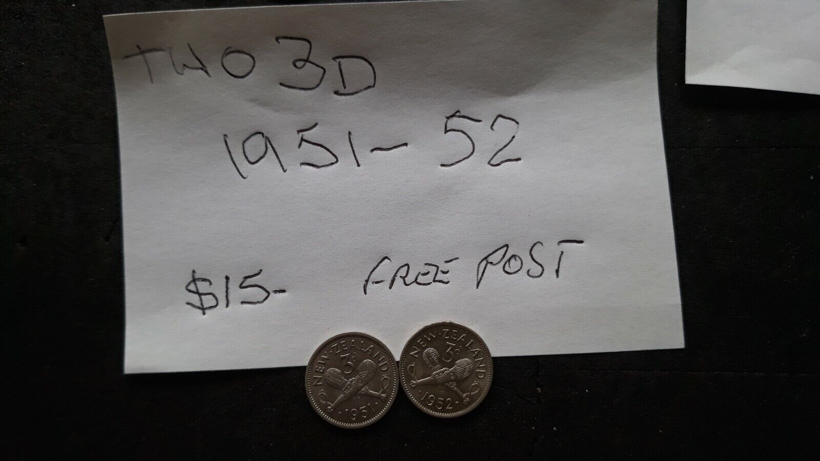 new Zealand coins 3ds see photos x2 1947 1948 $15 post $3  Без бренда - фотография #2