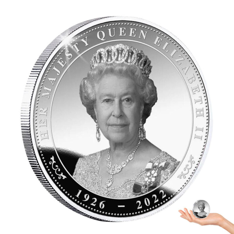 Queen Elizabeth II Commemorative Coin British Queen Elizabeth II Memorial Coin Без бренда