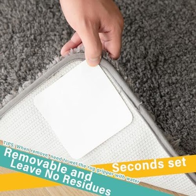 (Pack) Rug Gripper for Hardwood Floors No Damage, Carpet Tape for Area Rugs 4 Does not apply Does Not Apply - фотография #7