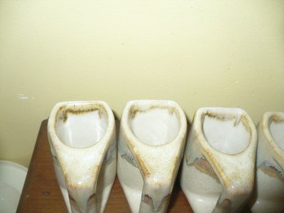 6 Rodolfo Padilla Drip Glazed Pottery Signed Espresso 3 Oz. Mugs Stacking w/Tree C&C Ceramics - фотография #11