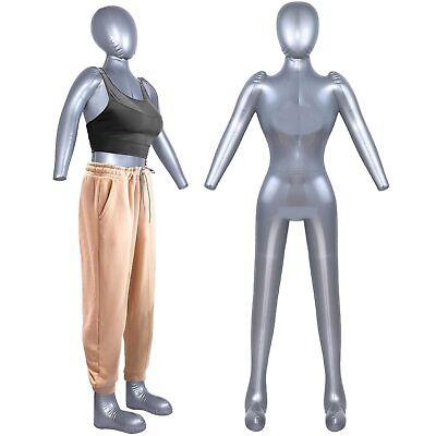 2 Pieces Inflatable Full Body Mannequin Dress Display Torso Dummy Model  Hungdao