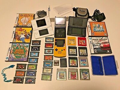 31 Nintendo Gameboy Games and 4 Systems Package Lot Nintendo