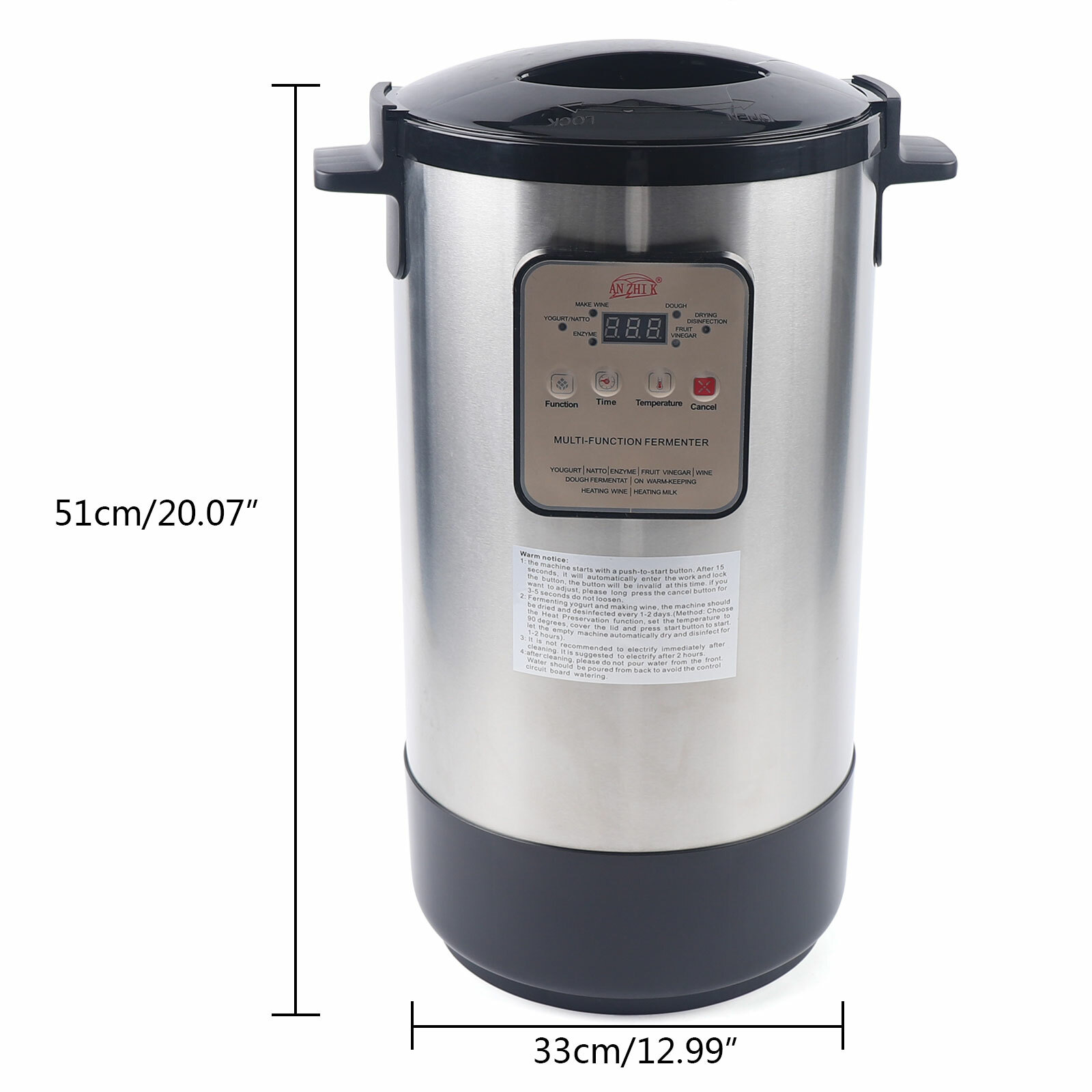 12L Commercial Stainless Steel Yogurt Machine Large Capacity Automatic Appliance Unbranded Does not apply - фотография #6