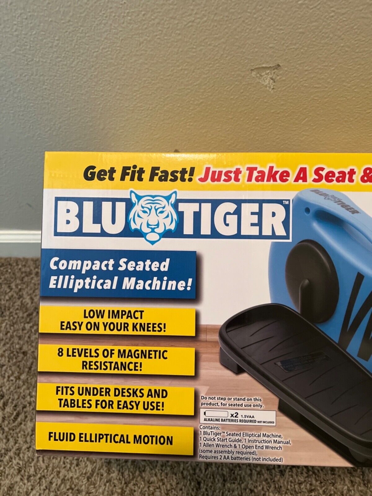 Blue Tiger Compact Seated Elliptical Machine As Seen On TV Brand New In The Box Blue Tiger - фотография #3