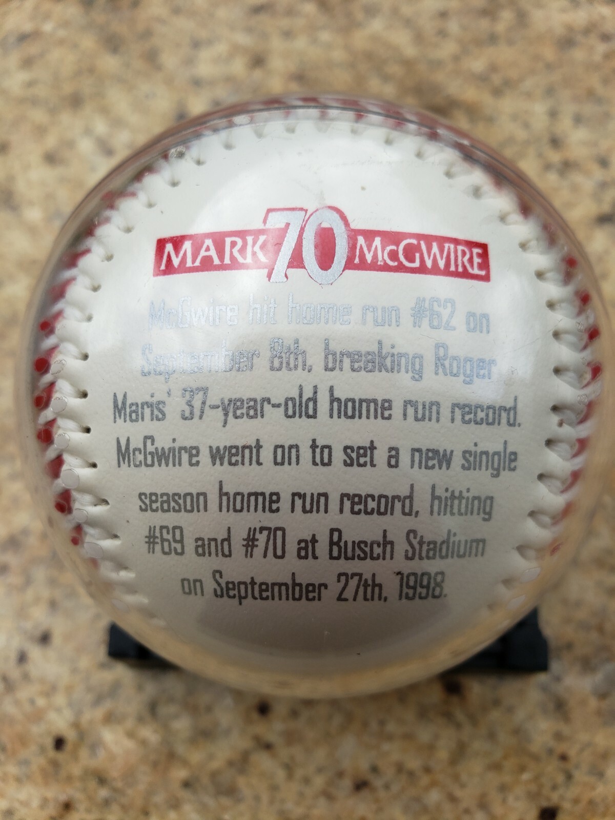 Mark McGwire and Sammy Sosa Home Run Commemorative FotoBalls Без бренда - фотография #3