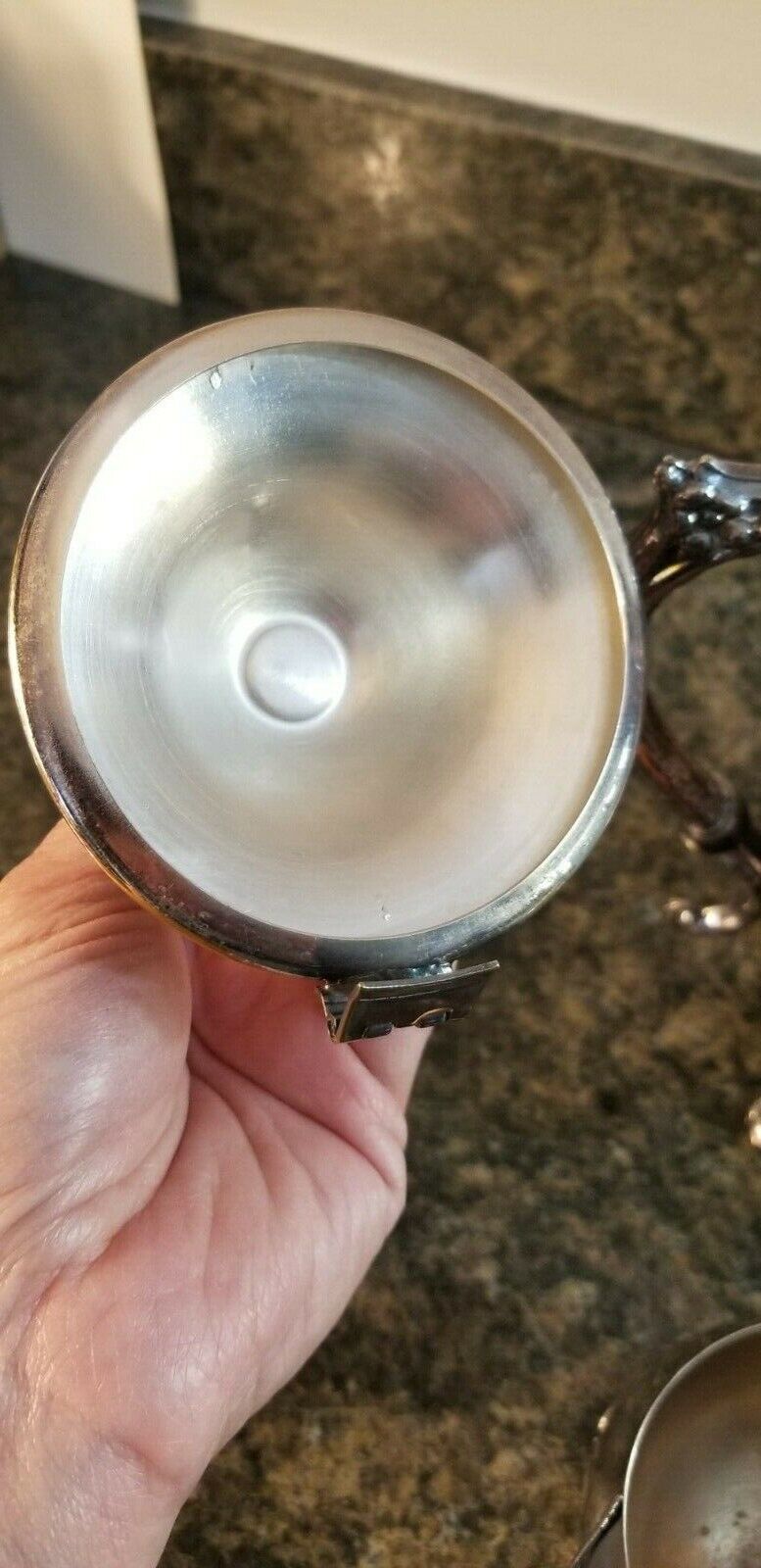 Leonard Silverplate Tea Set / Teapot, Creamer, & Sugar Bowl (Lot 122) LEONARD - фотография #4