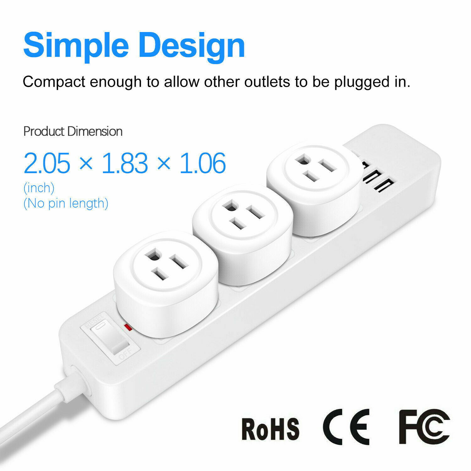 4 Pack Wifi Smart Plug Outlet Phone Remote Control Socket Timer Alexa Google US Kootion Does not apply - фотография #6