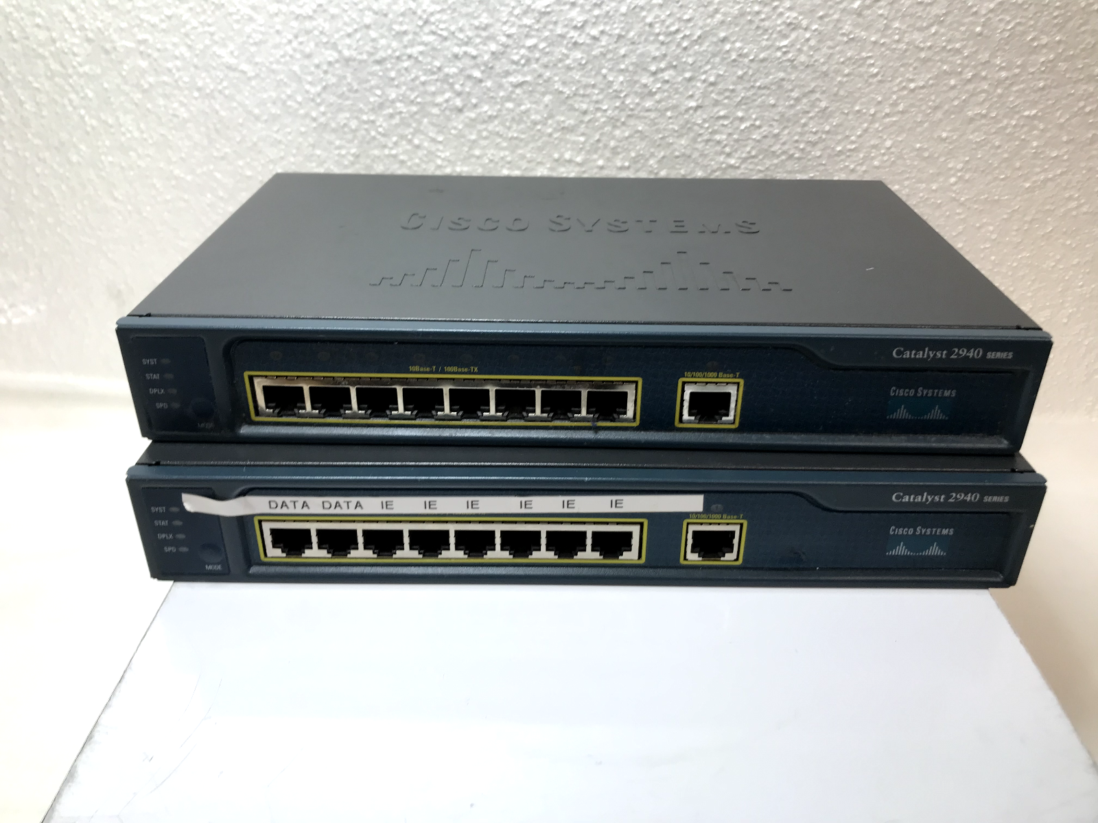 2 X Cisco Systems Catalyst 2940 Series 8 Port  Ethernet Switch WS-C2940-8TT-S Cisco WS-C2940-8TT-S