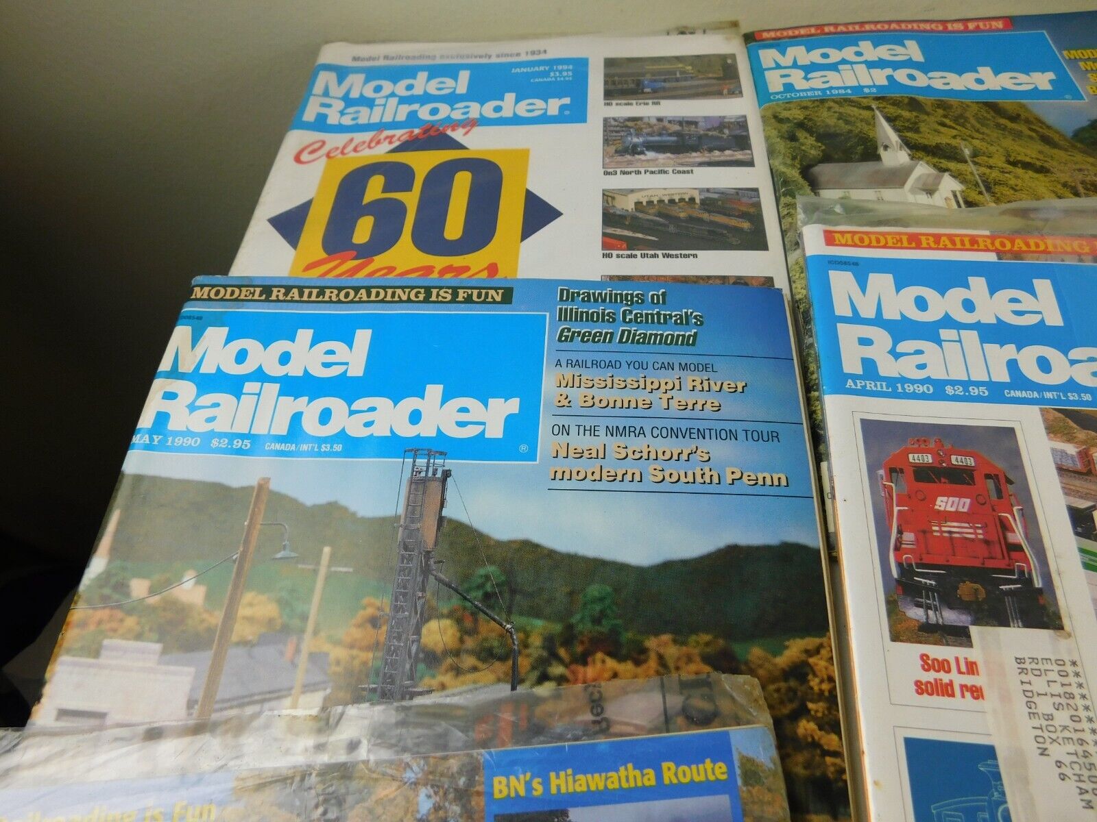 14 Vintage 1990's & 1984 MODEL RAILROADER Train Layout Magazines MINT Без бренда - фотография #5