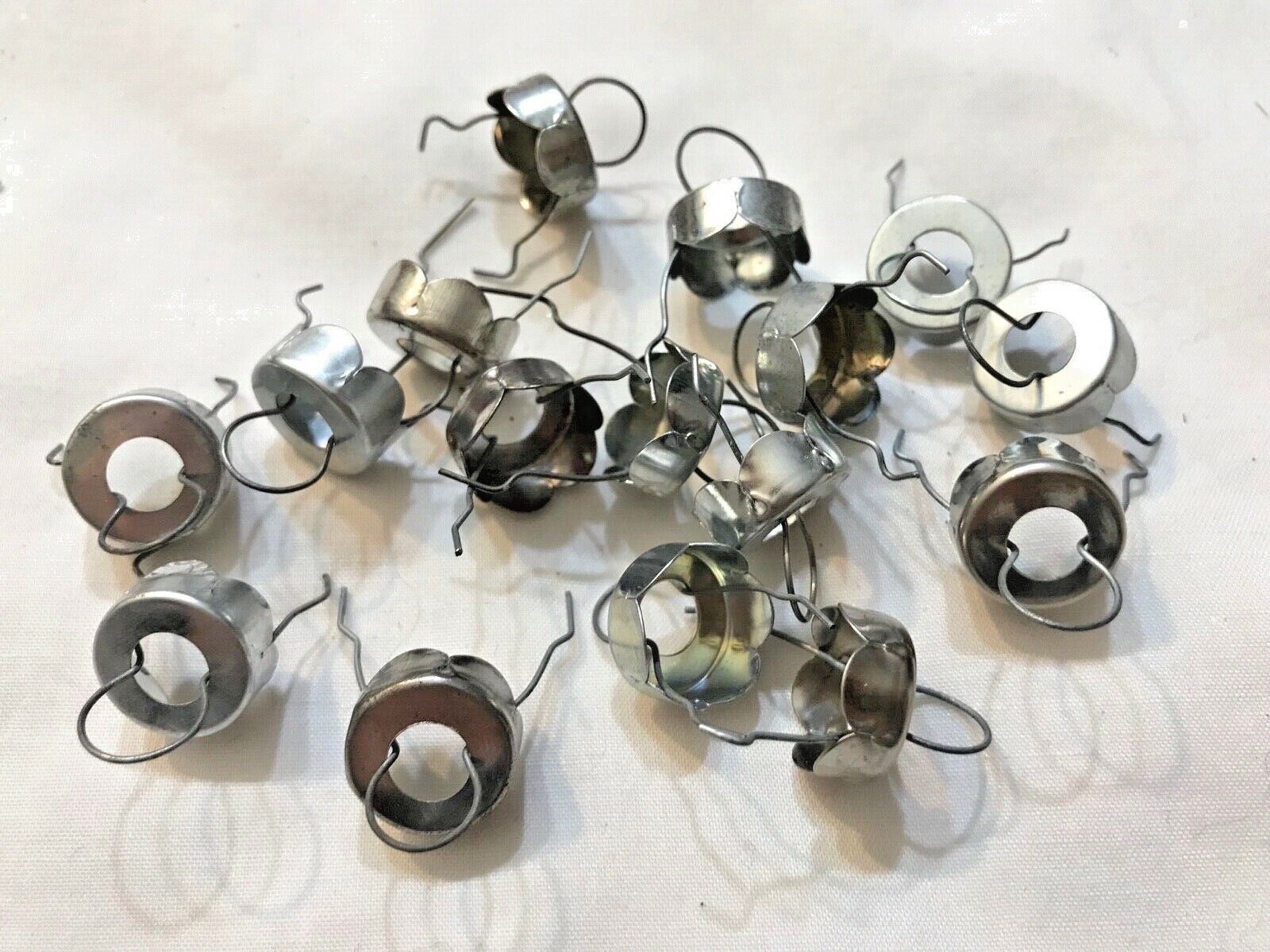 Christmas Ornament Replacement Top Caps Metal 24 No markings Unknown