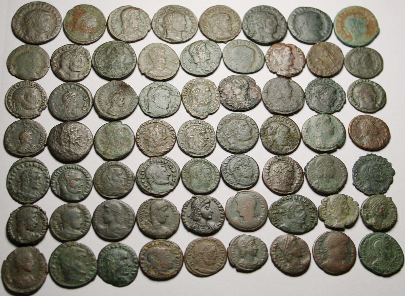 Lot of 3 large coins Rare original Ancient Roman Constantius Licinius Maximianus Без бренда - фотография #6