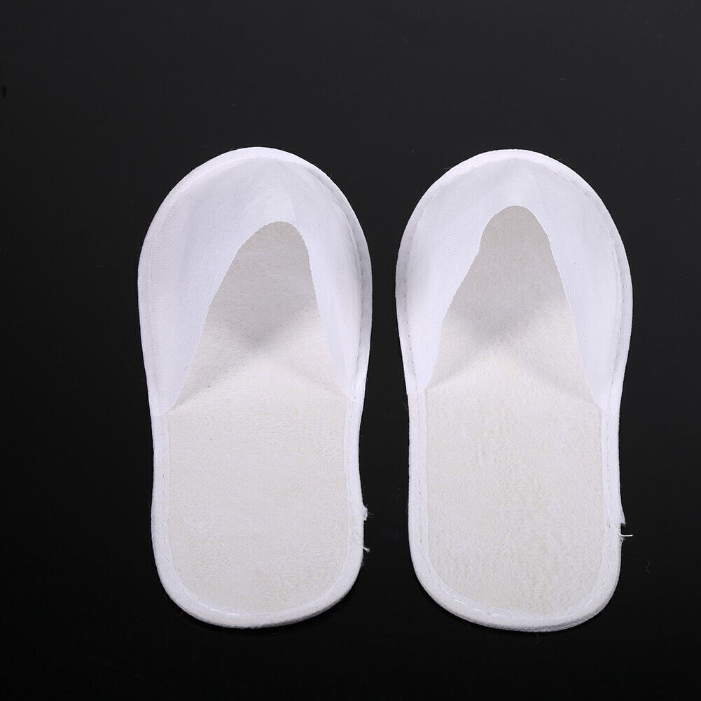 100Pair Soft Disposable Slippers For Guests House Spa Hotel Non-Slip Closed Toe Unbranded - фотография #6