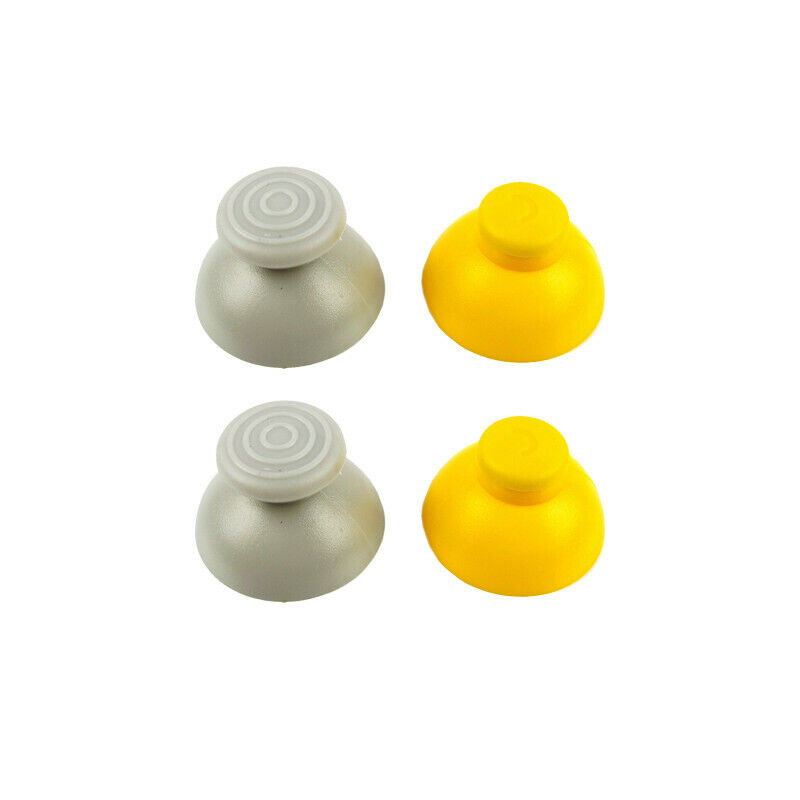 2 YELLOW + 2 GRAY  Thumbstick Joystick Caps For Gamecube Controller Unbranded Does not apply - фотография #3