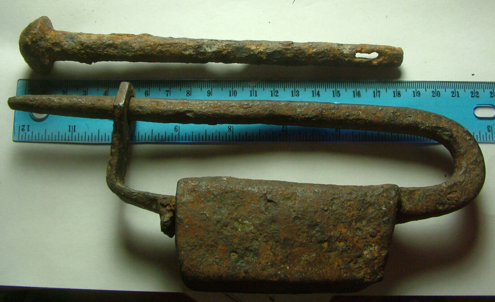 Rare Genuine Ancient Byzantine Iron Monastery gate lock kit artifact intact Без бренда - фотография #3