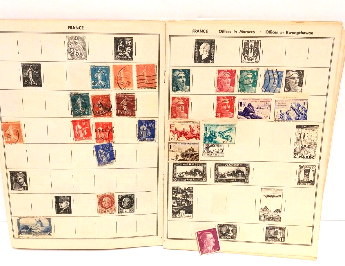 Stamp Albums Worldwide Vintage Philately Lot/5 Books 1950's Majestic Discoverer Unbranded - фотография #13