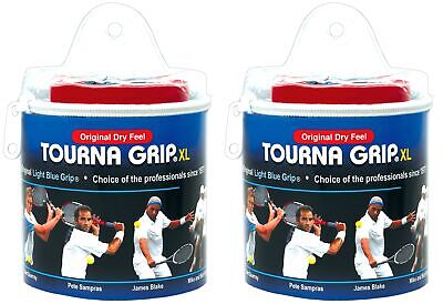 Tourna Grip 30 XL Grips 99 cm x 29 mm w/ Travel Pouch - Blue (2-Pack) Unique Sports TOUR-30XL