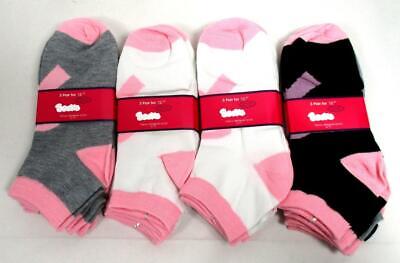 12 Pair Women's Ankle Socks 9-11 Pink Ribbon Breast Cancer Awareness Pink A-19 Unbranded