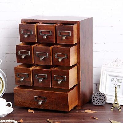 Card Catalog Traditional Solid Wood Small Chinese Medicine Small Curio Cabine... Primo Supply - фотография #9