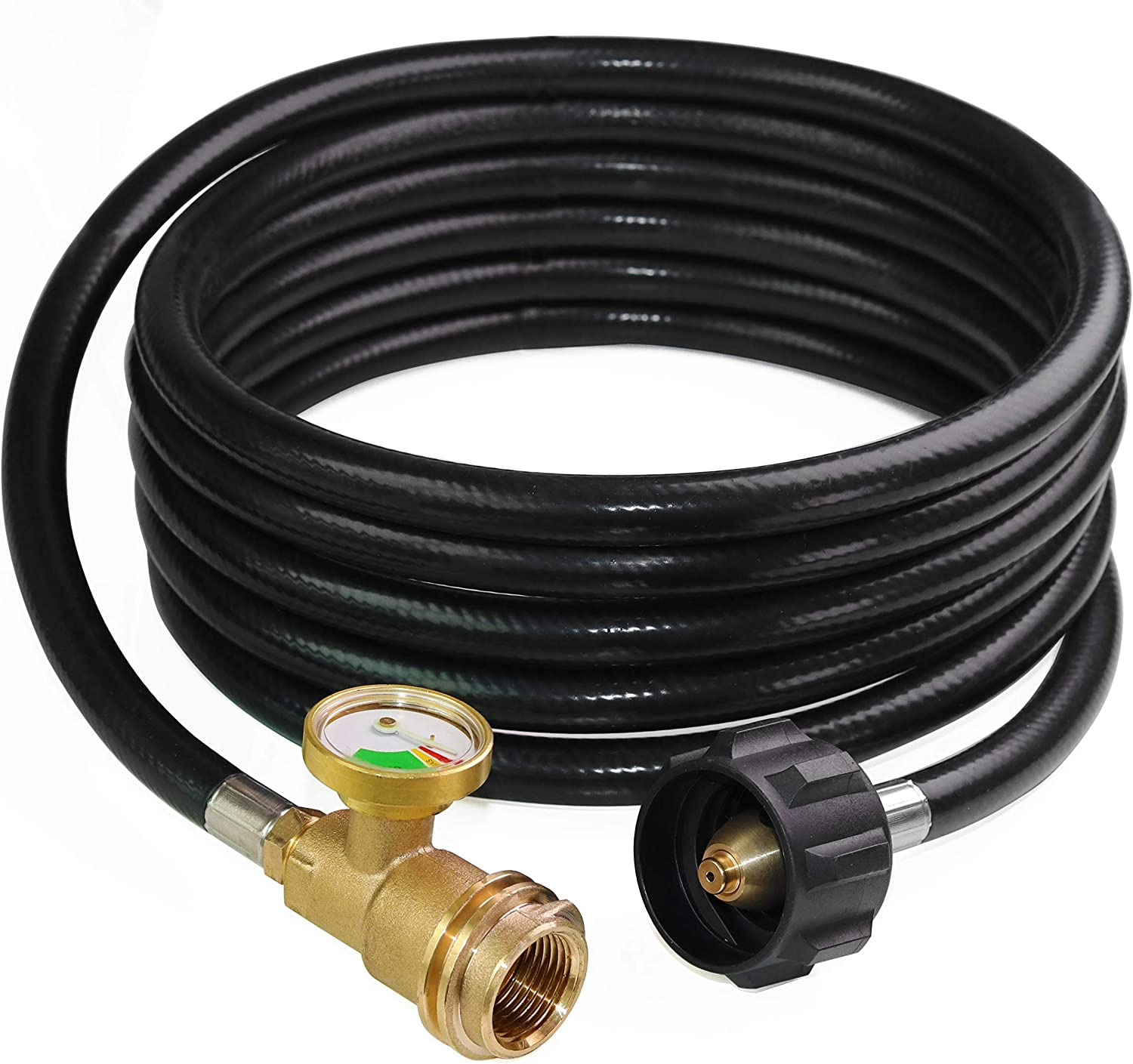 US 12FT Propane Extension Hose w/Gauge for Propane Tank for Most Propane Applian Unbranded - фотография #12