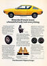 1973 Renault 17 Sports Coupe - yellow -  Classic Vintage Advertisement Ad A63-B Без бренда 17