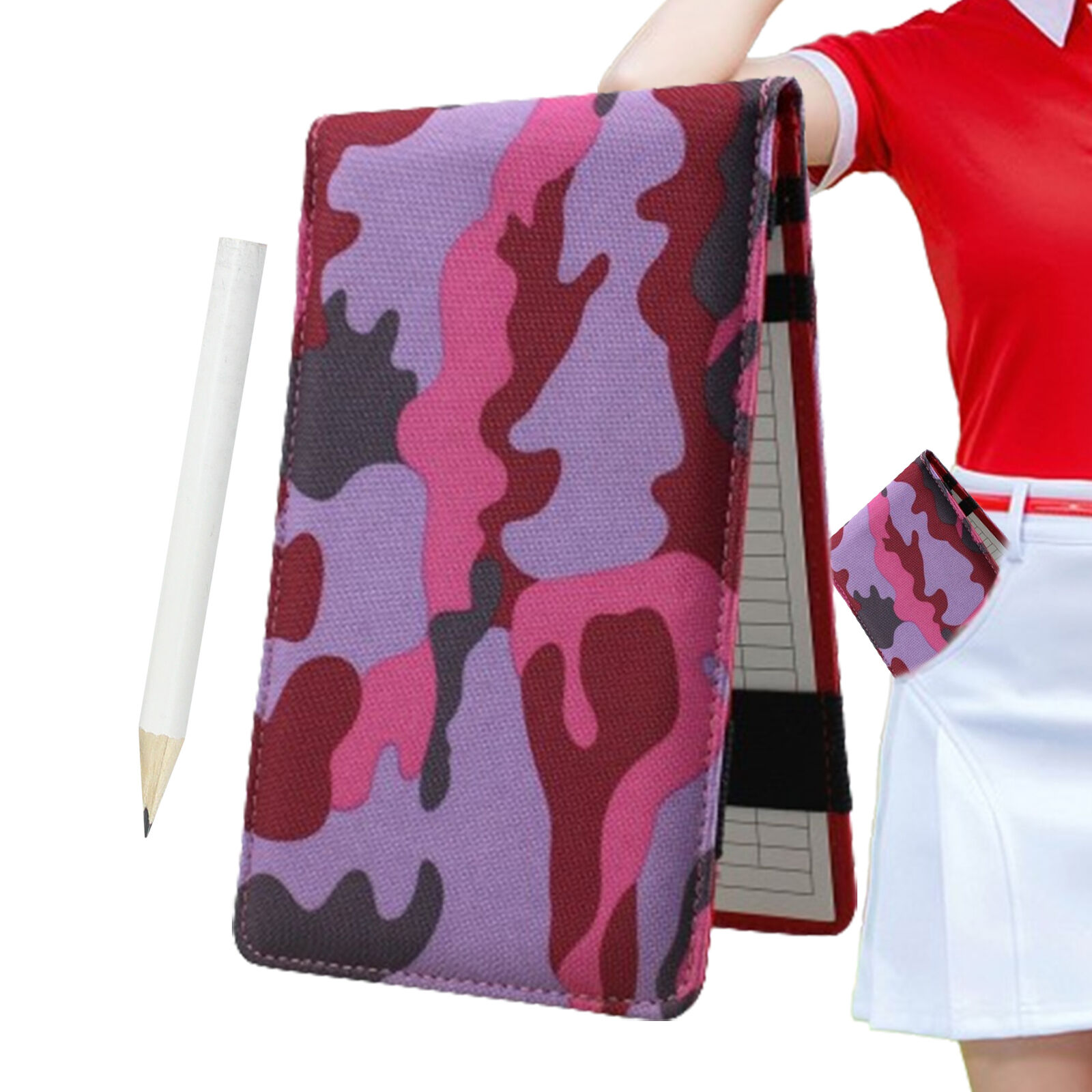 Golf Score Book Golf Journal Notebook with Pencil Oxford Cloth Club capable Unbranded does not apply - фотография #4
