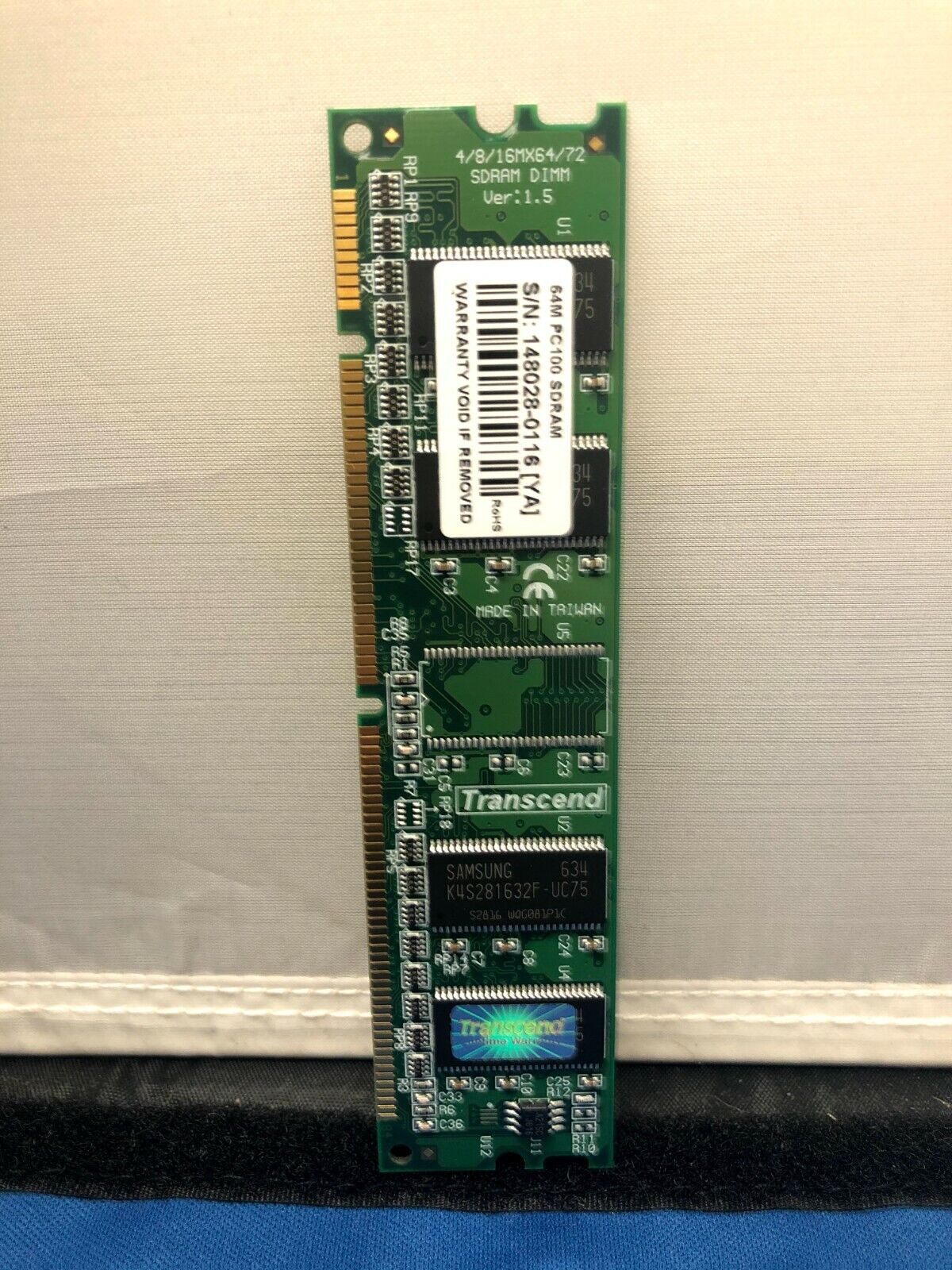 ASSORTED LOT - TRANSCEND MEMORY CARD 64M PC100 PC133 168P SDRAM  Без бренда - фотография #5