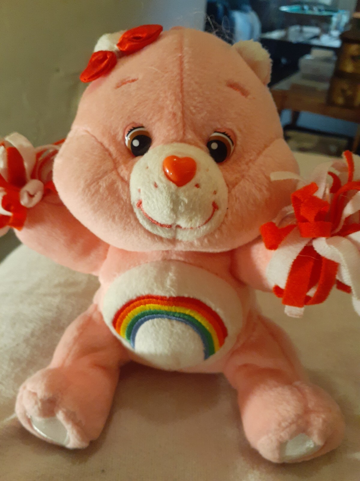 (2) 2004 Care Bears Varsity Celebration Collection Cheer Bear Play Along