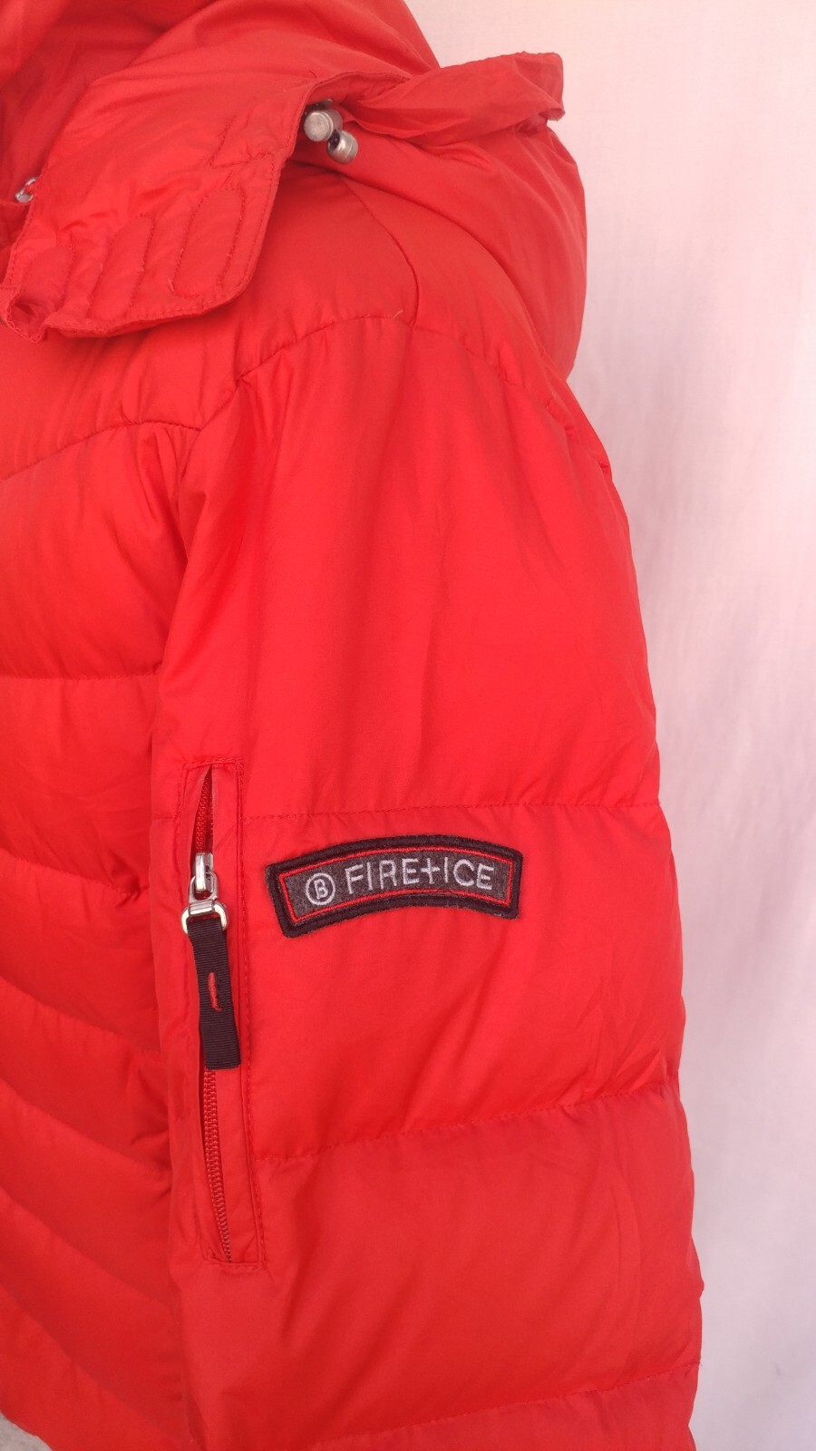 Bogner Fire+Ice Womens 600 Down/Feather Red Ski Jacket Zip Hooded Sz US 10/EU 40 Bogner - фотография #7
