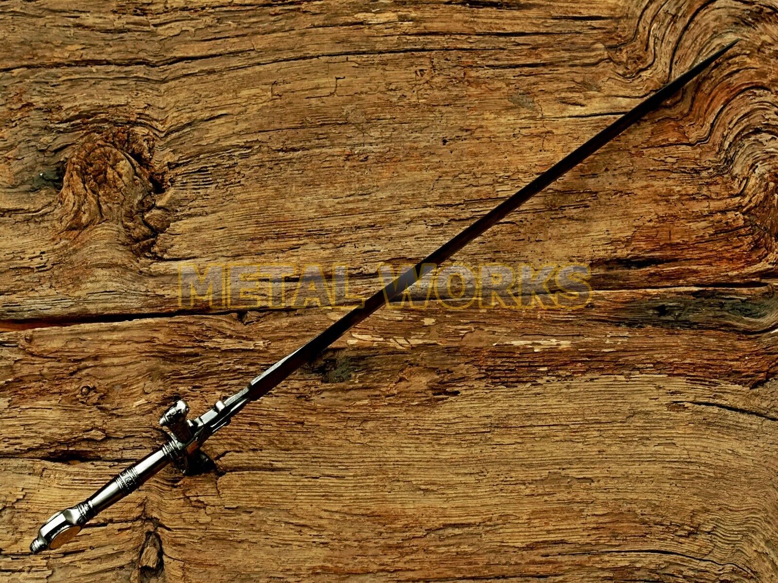Damascus Steel King Solomon Crusader Sword w/LeatherSheath(Star of David Pommel) Без бренда - фотография #3