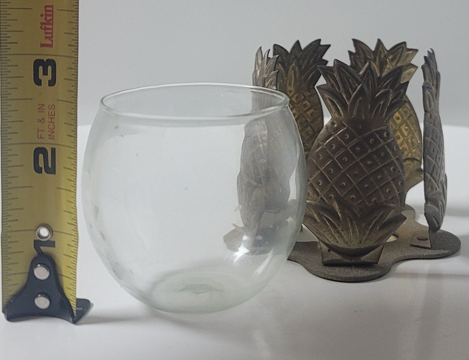 Interpur Brass Pineapple Votive Candleholders - Set of 2 Interpur - фотография #10