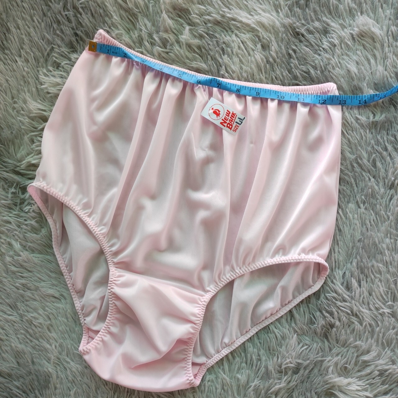 6pc Underwear Pink Granny Panties Biggest Nylon Soft Briefs Woman Man Hip42"-52" New Bank - фотография #12