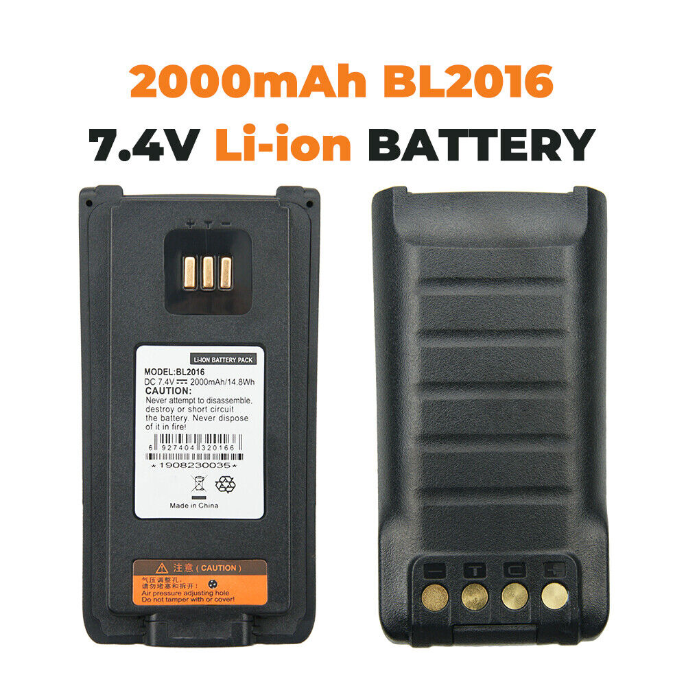 10*BL2016 Replacement 2000mAh Li-ion Battery for Hytera PD985 PD985U 2-Way Radio Vineyuan Does Not Apply - фотография #2