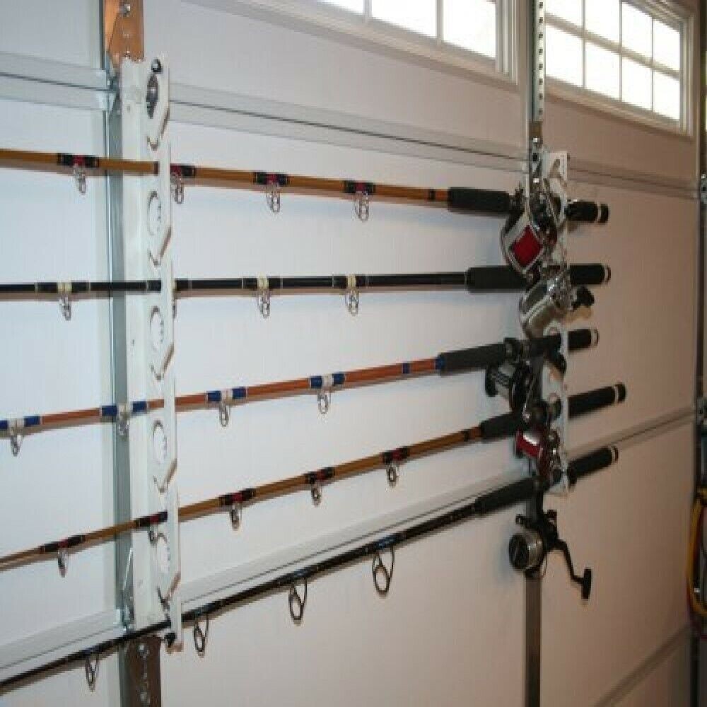 Wall Mount for 10 Fishing Rods & reels - FAST FREE SHIPPING! Unbranded Does not apply - фотография #4