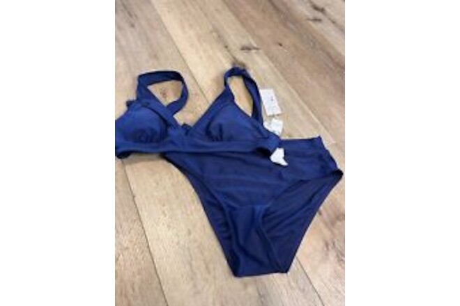 Women’s Cupshe Navy Blue Bikini Size Small NWT