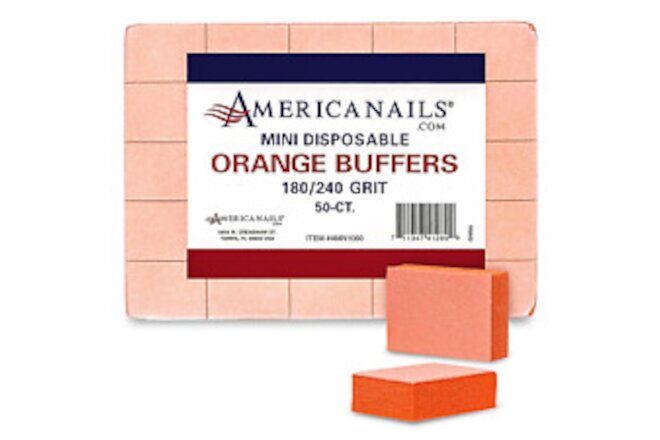Mini Orange Buffers - (180/240 Grit) - Professional Salon Quality Buffing Blocks