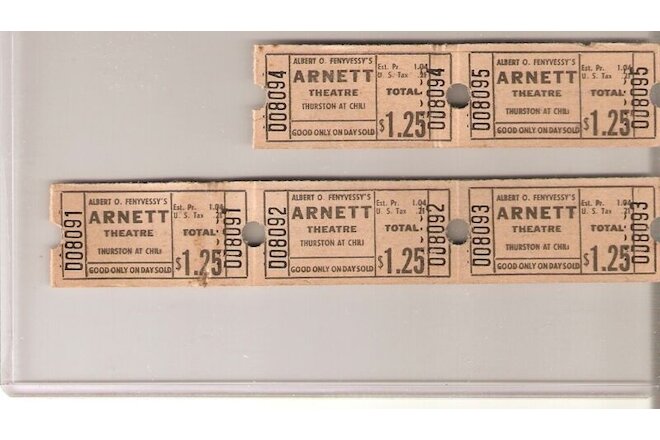 Vintage lot Arnett Theatre Tickets Rochester New York